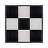 Chivari 12' x 12' Black & White Portable Dance Floor with Black Edge Trim DF-12X12-BLKWHTB-KT