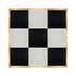 Chivari 12' x 12' Black & White Portable Dance Floor with Classic Gold Edge Trim DF-12X12-BLKWHTCG-KT