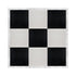 Chivari 12' x 12' Black & White Portable Dance Floor with Silver Edge Trim DF-12X12-BLKWHTS-KT