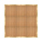 Chivari 12' x 12' Chestnut Portable Dance Floor with Classic Gold Edge Trim DF-12X12-CHTCG-KT