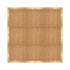 Chivari 12' x 12' Chestnut Portable Dance Floor with Classic Gold Edge Trim DF-12X12-CHTCG-KT