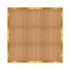 Chivari 12' x 12' Chestnut Portable Dance Floor with Gold Edge Trim DF-12X12-CHTG-KT