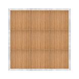 12' x 12' Chestnut Portable Dance Floor with Silver Edge Trim