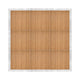 Chivari 12' x 12' Chestnut Portable Dance Floor with Silver Edge Trim DF-12X12-CHTS-KT