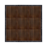 12' x 12' Fruitwood Portable Dance Floor with Black Edge Trim