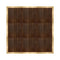 Chivari 12' x 12' Fruitwood Portable Dance Floor with Classic Gold Edge Trim DF-12X12-FRTCG-KT