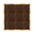 Chivari 12' x 12' Fruitwood Portable Dance Floor with Classic Gold Edge Trim DF-12X12-FRTCG-KT