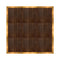 Chivari 12' x 12' Fruitwood Portable Dance Floor with Gold Edge Trim DF-12X12-FRTG-KT