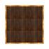 Chivari 12' x 12' Fruitwood Portable Dance Floor with Gold Edge Trim DF-12X12-FRTG-KT