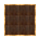 Chivari 12' x 12' Fruitwood Portable Dance Floor with Gold Edge Trim DF-12X12-FRTG-KT