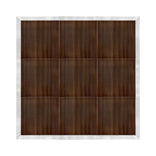 12' x 12' Fruitwood Portable Dance Floor with Silver Edge Trim