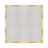 Chivari 12' x 12' White Portable Dance Floor with Classic Gold Edge Trim DF-12X12-WHTCG-KT