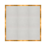 12' x 12' White Portable Dance Floor with Gold Edge Trim