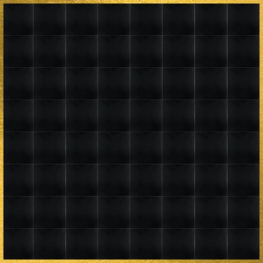Chivari 16' x 16' Black Portable Dance Floor with Classic Gold Edge Trim DF-16X16-BLKCG-KT
