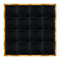 Chivari 16' x 16' Black Portable Dance Floor with Gold Edge Trim DF-16X16-BLKG-KT