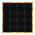 Chivari 16' x 16' Black Portable Dance Floor with Gold Edge Trim DF-16X16-BLKG-KT
