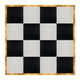 Chivari 16' x 16' Black & White Portable Dance Floor with Gold Edge Trim DF-16X16-BLKWHTG-KT