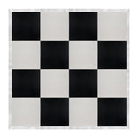 16' x 16' Black & White Portable Dance Floor with Silver Edge Trim