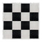 Chivari 16' x 16' Black & White Portable Dance Floor with Silver Edge Trim DF-16X16-BLKWHTS-KT