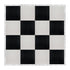 Chivari 16' x 16' Black & White Portable Dance Floor with Silver Edge Trim DF-16X16-BLKWHTS-KT