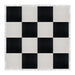 Chivari 16' x 16' Black & White Portable Dance Floor with Silver Edge Trim DF-16X16-BLKWHTS-KT