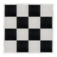 Chivari 16' x 16' Black & White Portable Dance Floor with Silver Edge Trim DF-16X16-BLKWHTS-KT