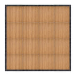 16' x 16' Chestnut Portable Dance Floor with Black Edge Trim