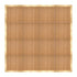 Chivari 16' x 16' Chestnut Portable Dance Floor with Classic Gold Edge Trim DF-16X16-CHTCG-KT