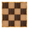 Chivari 16' x 16' Fruitwood & Chestnut Portable Dance Floor with Gold Edge Trim DF-16X16-CHTFRTG-KT