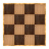 Chivari 16' x 16' Fruitwood & Chestnut Portable Dance Floor with Gold Edge Trim DF-16X16-CHTFRTG-KT