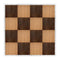 Chivari 16' x 16' Fruitwood & Chestnut Portable Dance Floor with Silver Edge Trim DF-16X16-CHTFRTS-KT