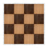 Chivari 16' x 16' Fruitwood & Chestnut Portable Dance Floor with Silver Edge Trim DF-16X16-CHTFRTS-KT