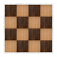 Chivari 16' x 16' Fruitwood & Chestnut Portable Dance Floor with Silver Edge Trim DF-16X16-CHTFRTS-KT