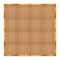 Chivari 16' x 16' Chestnut Portable Dance Floor with Gold Edge Trim DF-16X16-CHTG-KT