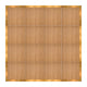 Chivari 16' x 16' Chestnut Portable Dance Floor with Gold Edge Trim DF-16X16-CHTG-KT