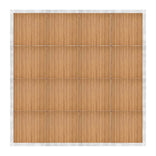 16' x 16' Chestnut Portable Dance Floor with Silver Edge Trim