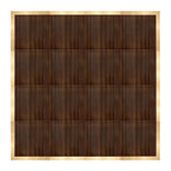16' x 16' Fruitwood Portable Dance Floor with Classic Gold Edge Trim
