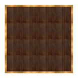 16' x 16' Fruitwood Portable Dance Floor with Gold Edge Trim