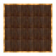 Chivari 16' x 16' Fruitwood Portable Dance Floor with Gold Edge Trim DF-16X16-FRTG-KT