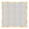 Chivari 16' x 16' White Portable Dance Floor with Classic Gold Edge Trim DF-16X16-WHCG-KT