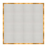 16' x 16' White Portable Dance Floor with Gold Edge Trim