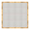 Chivari 16' x 16' White Portable Dance Floor with Gold Edge Trim DF-16X16-WHTG-KT
