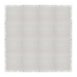 16' x 16' White Portable Dance Floor with Silver Edge Trim