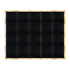 Chivari 16' x 20' Black Portable Dance Floor with Classic Gold Edge Trim DF-16X20-BLKCG-KT