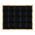Chivari 16' x 20' Black Portable Dance Floor with Gold Edge Trim DF-16X20-BLKG-KT