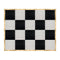 Chivari 16' x 20' Black & White Portable Dance Floor with Classic Gold Edge Trim DF-16X20-BLKWHTCG-KT