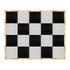 Chivari 16' x 20' Black & White Portable Dance Floor with Classic Gold Edge Trim DF-16X20-BLKWHTCG-KT