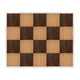Chivari 16' x 20' Fruitwood & Chestnut Portable Dance Floor with Silver Edge Trim DF-16X20-CHTFRTS-KT