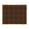 Chivari 16' x 20' Fruitwood Portable Dance Floor with Classic Gold Edge Trim DF-16X20-FRTCG-KT