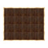 Chivari 16' x 20' Fruitwood Portable Dance Floor with Classic Gold Edge Trim DF-16X20-FRTCG-KT
